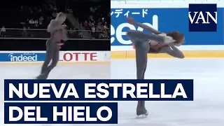 Una patinadora de 14 años realiza un pirueta inédita en el patinaje femenino