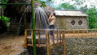 I expand the yard | Make shower by Bamboo, Outdoor shower