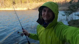 Nature in Sweden. Fishing (GoPro)