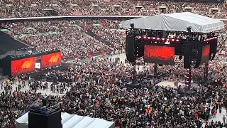 CM Punk and Samoa Joe's Entrances at AEW All in London Wembley Stadium