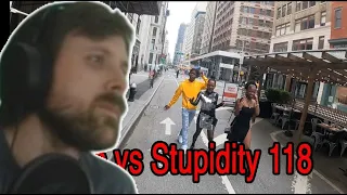 Forsen Reacts to Bike vs Stupidity 118 😷 🤔