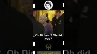 Prince Harry cracking jokes with the Queen #shorts #queenelizabeth