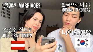 [🇰🇷🇦🇹 Q&A] How did we meet? Marriage and Children? First impressions? Moving to Korea? 국제커플
