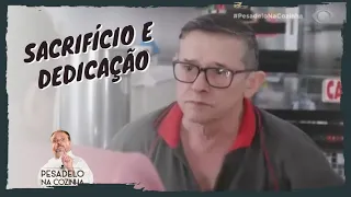 Quincas se emociona ao relembrar que deixou a família no Ceará | Pesadelo na Cozinha