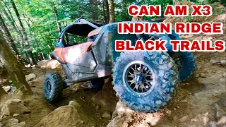 CAN AM X3 VS INDIAN RIDGE BLACK TRAILS | HATFIELD MCCOY TRAIL