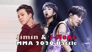 Jimin and J-Hope 2020 MMA double dare battle. Subscribe for more 💜 BTS 💜