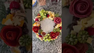 Make a Charcuterie Wreath Board #shorts #julieswreathboutique