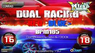 [PUMP IT UP XX] Dual Racing 〈RED vs BLUE〉 S16 & S18 | PIU XX 2.02 Update