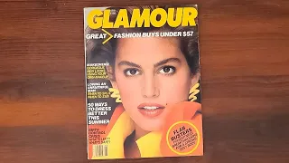 1987 May ASMR Magazine Flip Through: Glamour w Cindy Crawford, Kara Young