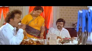 Malashree Brothers Invites Ravichandran for Non-Veg Meal - Ramachari kannada movie part-5