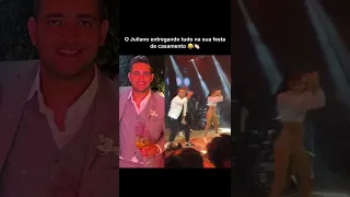 O JULIANO ENTREGANDO TUDO NA SUA FESTA DE CASAMENTO