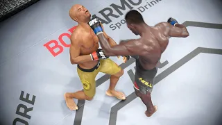 UFC Fight Night - Anderson Silva vs Uriah Hall Full Fight Highlights | UFC Middleweight (UFC 4)