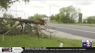 Communities across northeastern Wisconsin surveying the damage after severe weather