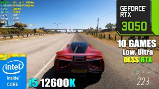 RTX 3050 + i5 12600K : Test in 10 Games