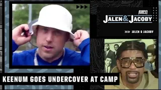 Jalen Rose reacts to Case Keenum going UNDERCOVER for autographs at Bills training camp 🕵️‍♂️🤣