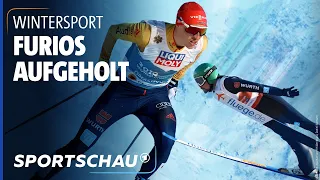 Nordische Kombination: Duo Frenzel /Rießle gelingt grandiose Aufholjagd im Teamsprint | Sportschau