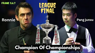 Ronnie O’Sullivan vs Pang Junxu Final 2023 UK Champion Of Championship’s