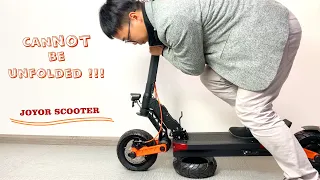 JOYOR S5 S8S S10S electric scooter cannot be unfolded, what to do?