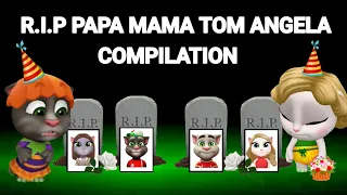 My Talking Tom Friends - AMONG US - R.I.P PAPA MAMA TOM ANGELA COMPILATION