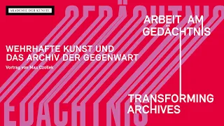 Max Czollek: Wehrhafte Kunst und das Archiv der Gegenwart | Vortrag und Gespräch