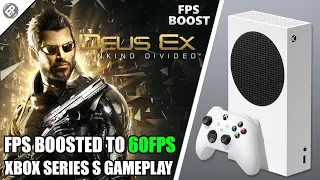 Deus Ex Mankind Divided: FPS Boost - Xbox Series S Gameplay