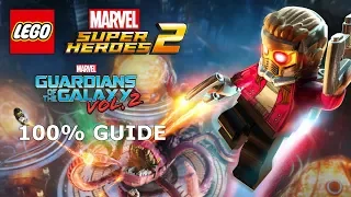 GoTG Awesome Mix Vol 2 DLC 100% Guide (Minikits & Stan Lee) - LEGO Marvel Super Heroes 2