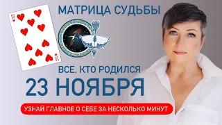 матрица судьбы. о чем говорит дата рождения 23 ноября. цель и ресурсы для ее достижения.