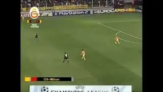 Hagi - Galatasaray 2 - 0 Milan.. (-1.GOL-) 07.03.2001