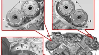 Mercedes-Benz M272 M273 engine timing chain replace/repair