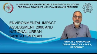 Lecture 7 : Environmental Impact Assessment 2006 and National Urban Sanitation Plan