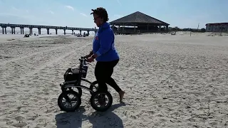 Trionic Outdoor Walker 14er on the beach