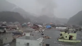 2011 Japan Tsunami - Onagawa Port. (Redacted)