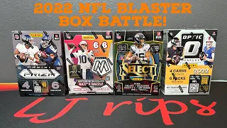 That was a first! 2022 NFL Blaster Box Battle! Huge hits!