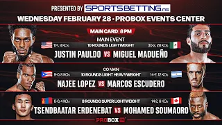Pauldo vs Madueño - ProBox TV's Wednesday Night Fights