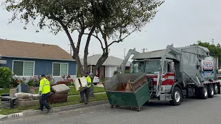 NASA Autocar WX Amrep Hardox Front Loader Garbage Truck on Bulky Waste