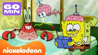 SpongeBob | 90 MINUTEN lang de beste UITVINDINGEN van SpongeBob 🤖 | Nickelodeon Nederlands