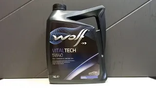 Моторное масло Wolf VITALTECH 5W-40 4 литра.