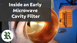 Inside an Early Microwave Cavity Filter (250MHz - 1GHz)