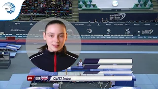 Jessica CLARKE (GBR) - 2018 Trampoline Europeans, junior final