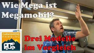 Megamobil - 3 Konzepte im Vergleich Mega Classic Lounge und RE aktiv auf der 2023 OOHH Hamburg