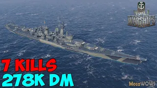 World of WarShips | Montana | 7 KILLS | 278K Damage - Replay Gameplay 4K 60 fps