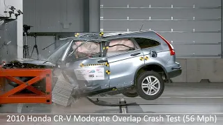 2007-2011 Honda CR-V Moderate Overlap Frontal Crash Test (56 Mph / 90 Km/h)