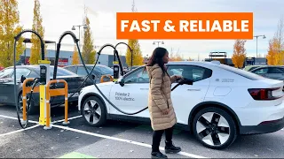 Kempower DC Fast Chargers at an EV Charging Station in Finland