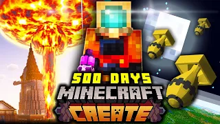 We Survived 500 Days as the ULTIMATE INVENTORS in Minecraft CREATE