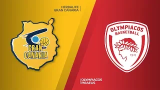 Herbalife Gran Canaria - Olympiacos Piraeus Highlights | Turkish Airlines EuroLeague RS Round 28