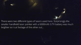 GREEN LASER vs. DRONE (don't ever do this)