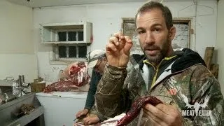 Joe Rogan and Bryan Callen Help Butcher their Deer on MeatEater with Steven Rinella