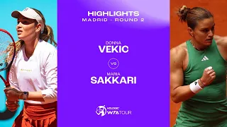 Donna Vekic vs. Maria Sakkari | 2024 Madrid Round 2 | WTA Match Highlights