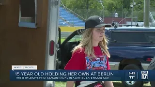 Young driver holding her own at Berlin Raceway