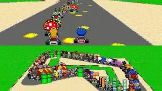 Playable MarioKart with over 100 cpu players